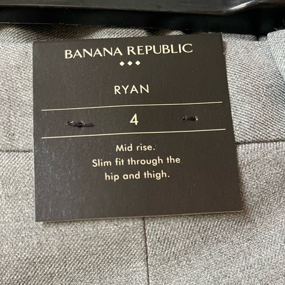 Banana Republic Factory NWT Sz 4 Ryan pant and matching Gray twill blazer - Picture 6 of 16